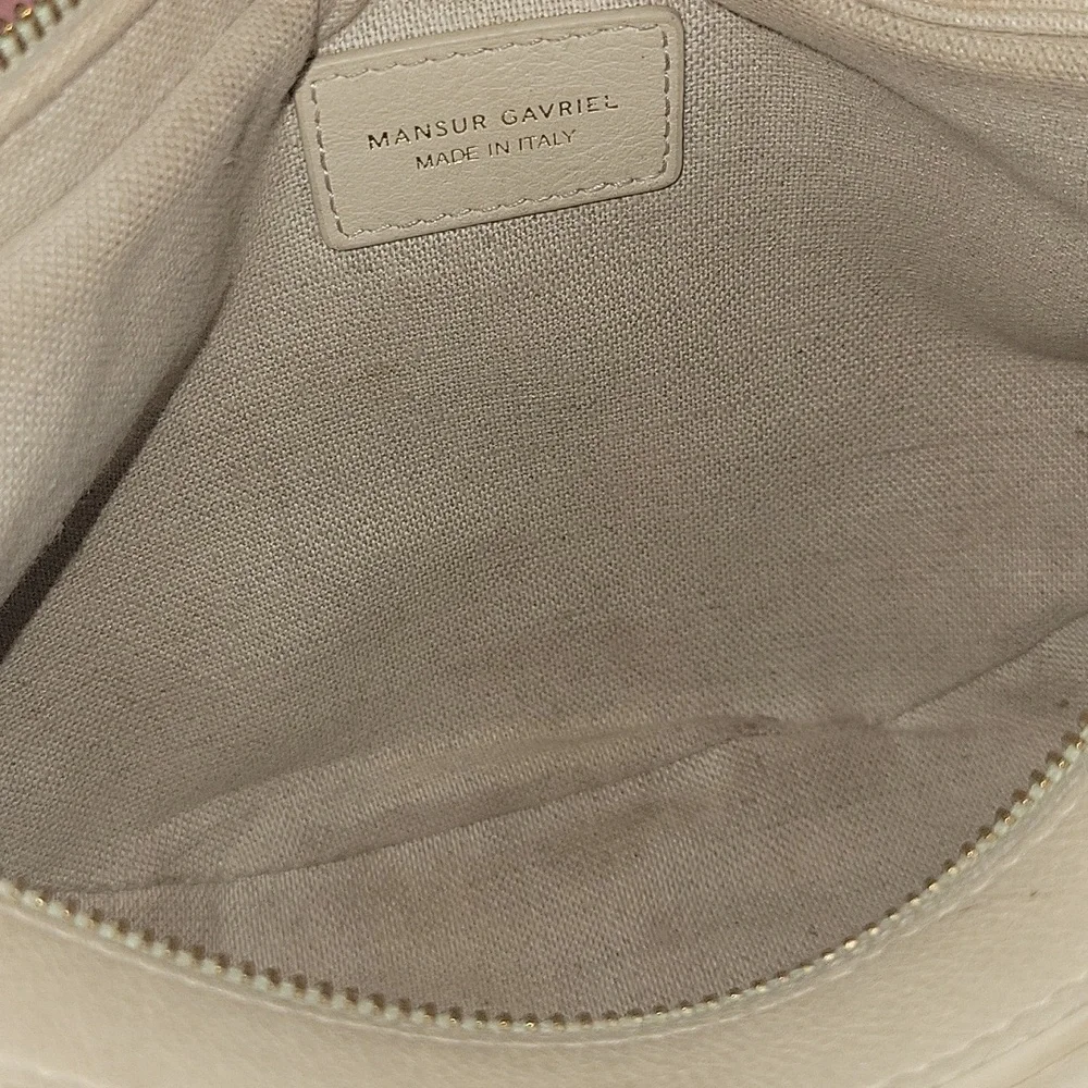 Mansur Gavriel Beige Leather Crossbody Shoulder Bag